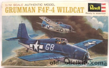 Revell 1/72 Grumman F4F-4 Wildcat - (F4F4), H639 plastic model kit